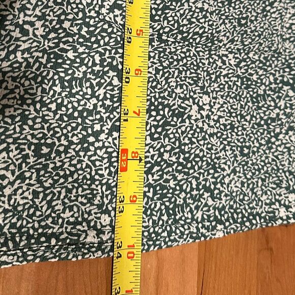 Princess Polly Babydoll dress Dark Green Mini Floral Dress with Pockets size 6 - Picture 7 of 9